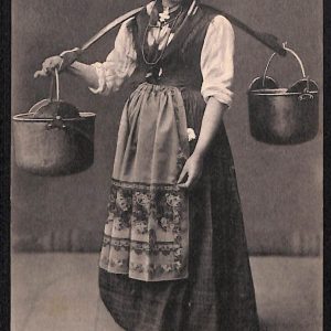 ae1304 - CARTOLINA  D'EPOCA - Belluno Provincia - COSTUME CADORINO  1915