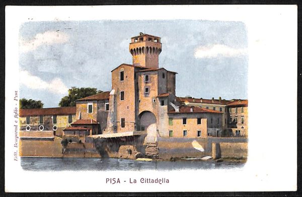 ad0025 - CARTOLINA D'EPOCA - Pisa Città - La Cittadella 1919