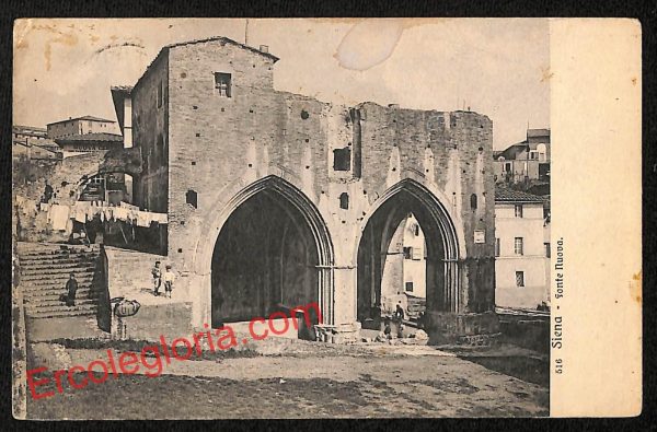 ai5291 - CARTOLINA D'EPOCA - Siena Città - Fonte Nuova