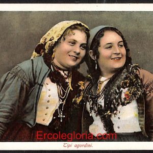 ae1312 - CARTOLINA  D'EPOCA - Belluno Citta - COSTUME  TIPI AGORDINI