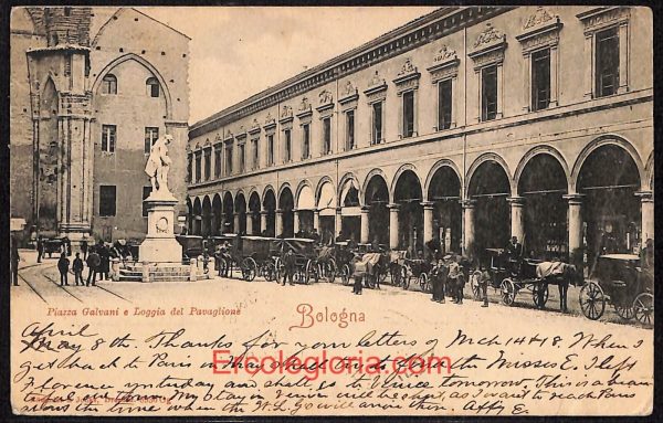 ae1966 - CARTOLINA  D'EPOCA - Bologna Città - Piazza Galvani