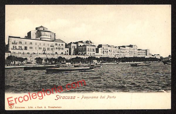 ai6497 - CARTOLINA D' EPOCA - Siragusa Città - Panorama
