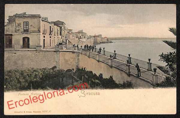 ai6503 - CARTOLINA D' EPOCA - Siragusa Città - Fontana Aretusa