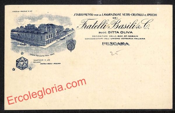 ah7286 - STORIA POSTALE - Pescara Città - Fratelli Basili