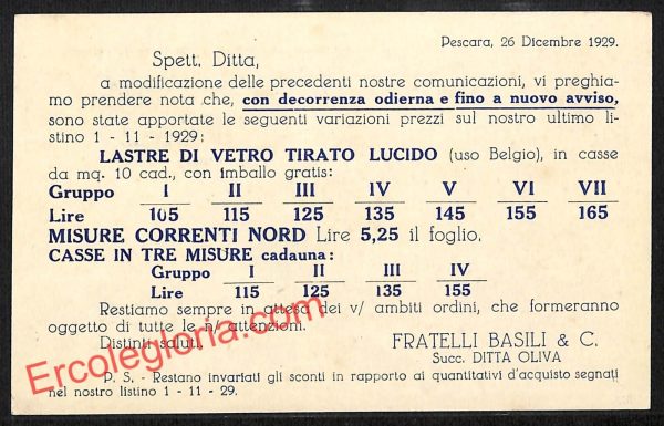 ah7286 - STORIA POSTALE - Pescara Città - Fratelli Basili - immagine 2