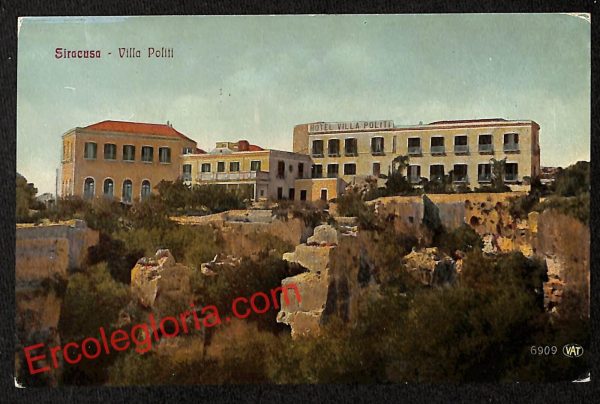 ai6522 - CARTOLINA D' EPOCA - Siragusa Città - Villa Politi