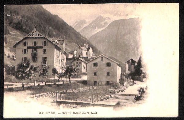 ab5506 - CARTOLINA  D'EPOCA - Trento Città : GRAND HOTEL DE TRIENT