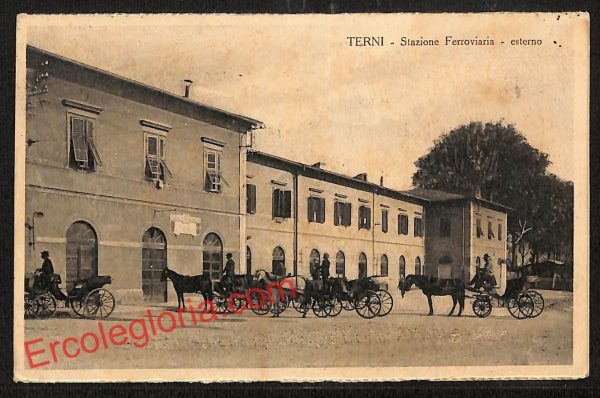 ai7599 - CARTOLINA D' EPOCA - Terni Città - Stazione Ferroviaria