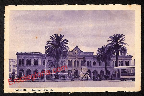ah4621 - CARTOLINA D'EPOCA - Palermo Città - Stazione Centrale
