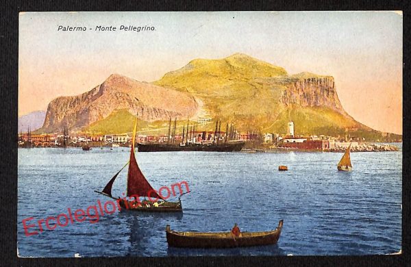 ah4622 - CARTOLINA D'EPOCA - Palermo Città - Monte - Pellegrino