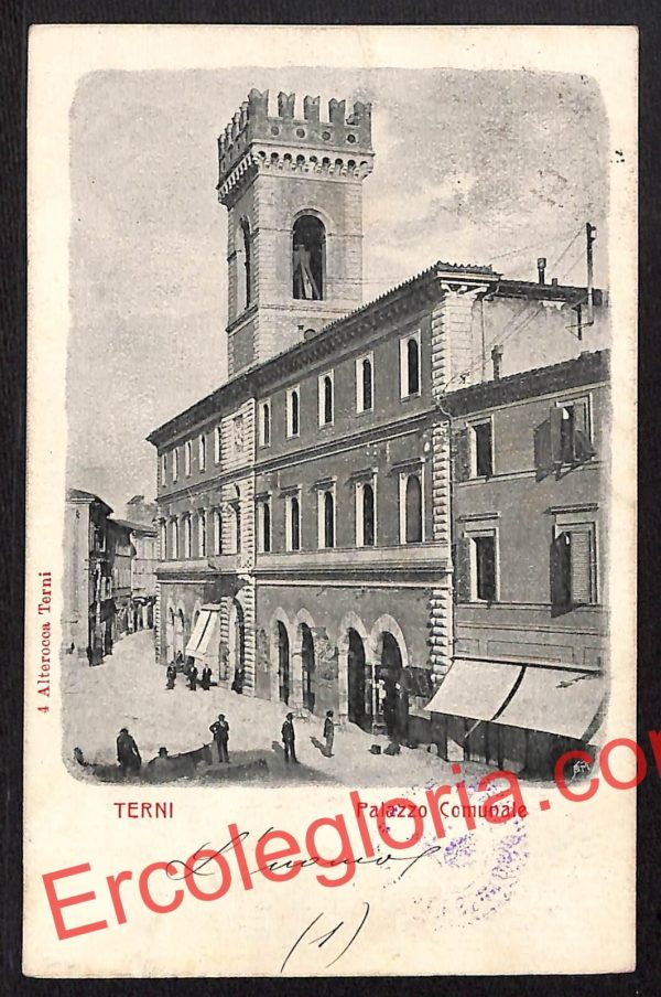 ai7610 - CARTOLINA D' EPOCA - Terni Città - Palazzo Comunale