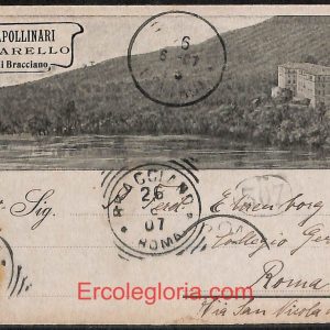 ad8703 - CARTOLINA D'EPOCA - Roma Provincia - Vicarello  1907