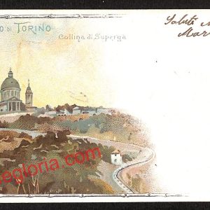 ai8184 - CARTOLINA D'EPOCA  - Torino - Collina di Superga