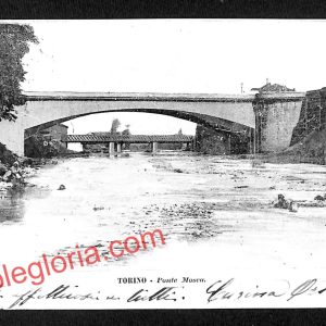 ai8185 - CARTOLINA D'EPOCA  - Torino Città - Ponte Mosca