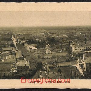 ae1343 - CARTOLINA  D'EPOCA - Bergamo Città - Panorama Città Bassa