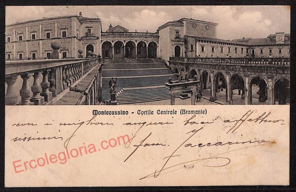 ag0709 - CARTOLINA D'EPOCA - Frosinone Provincia - Montecassino  1913