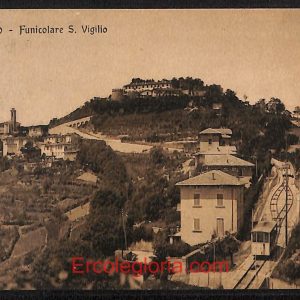 ae1351 - CARTOLINA  D'EPOCA - Bergamo Città - Funicolare S: Vigilio