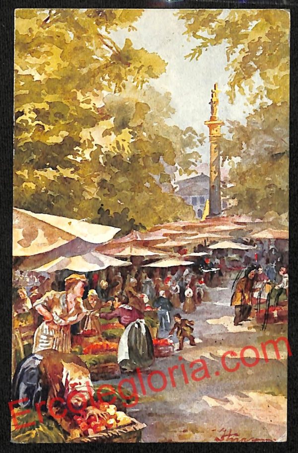 ag9046 - CARTOLINA D'EPOCA - Milano Città - L' antico Verziere