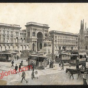 ag9053 - CARTOLINA D'EPOCA - Milano Città - Piazza del Duomo