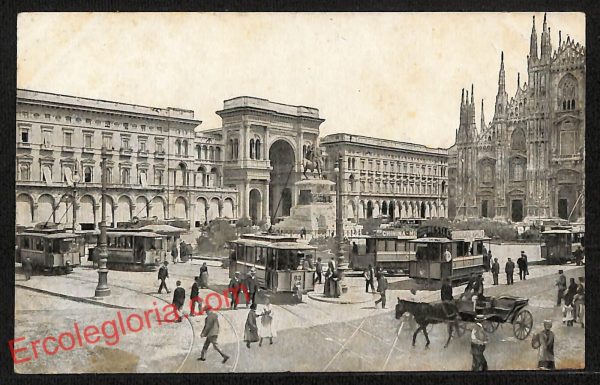 ag9053 - CARTOLINA D'EPOCA - Milano Città - Piazza del Duomo