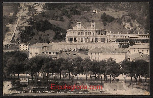 ae1354 - CARTOLINA  D'EPOCA - Bergamo Città - Grand Kursaal e Funicolare