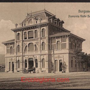 ae1387 - CARTOLINA  D'EPOCA - Bergamo Città - Ferrovia Valle Brembana