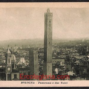 ae1970 - CARTOLINA  D'EPOCA - Bologna Città - Panorama e due Torri
