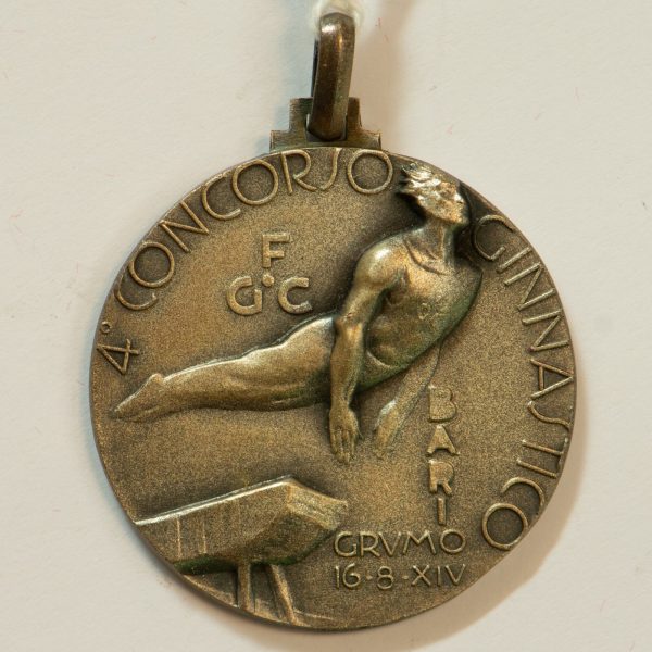 NA0107 - Medaglia Italia 4° Concorso Ginnastico 1936 Bari