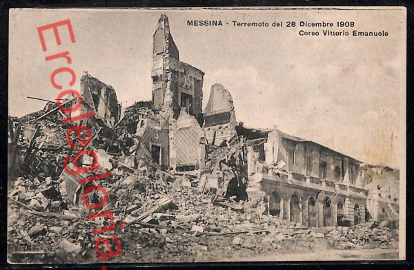 ag8277 - CARTOLINA D'EPOCA - Messina Città - Corso Vittorio Emanuele