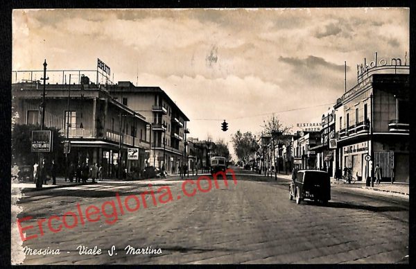 ag8279 - CARTOLINA D'EPOCA - Messina Città - Viale San Martino