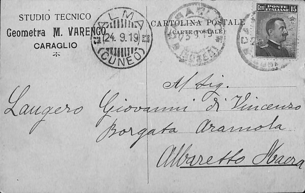 ab3429 - CARTOLINA D'EPOCA - Roma Città - GEOMETRA M. VARENGO