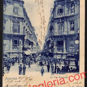 ah4855 - CARTOLINA D'EPOCA - Palermo Città - La Vai Macqueda