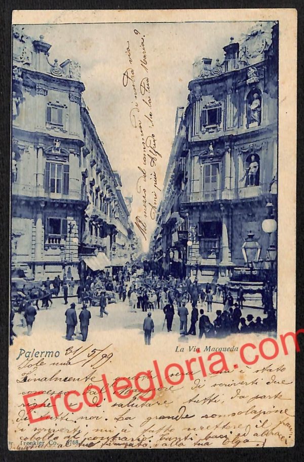 ah4855 - CARTOLINA D'EPOCA - Palermo Città - La Vai Macqueda