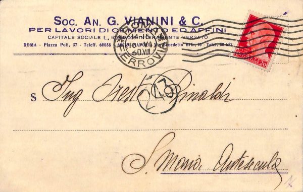 ab3436 - CARTOLINA D'EPOCA - Roma Città - SOC. AN. G. VIANINI