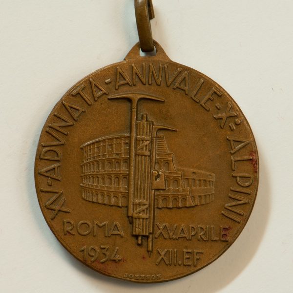 NA0111 - Medaglia Italia 15° Adunata Annuale Alpini 1934 Roma - immagine 2