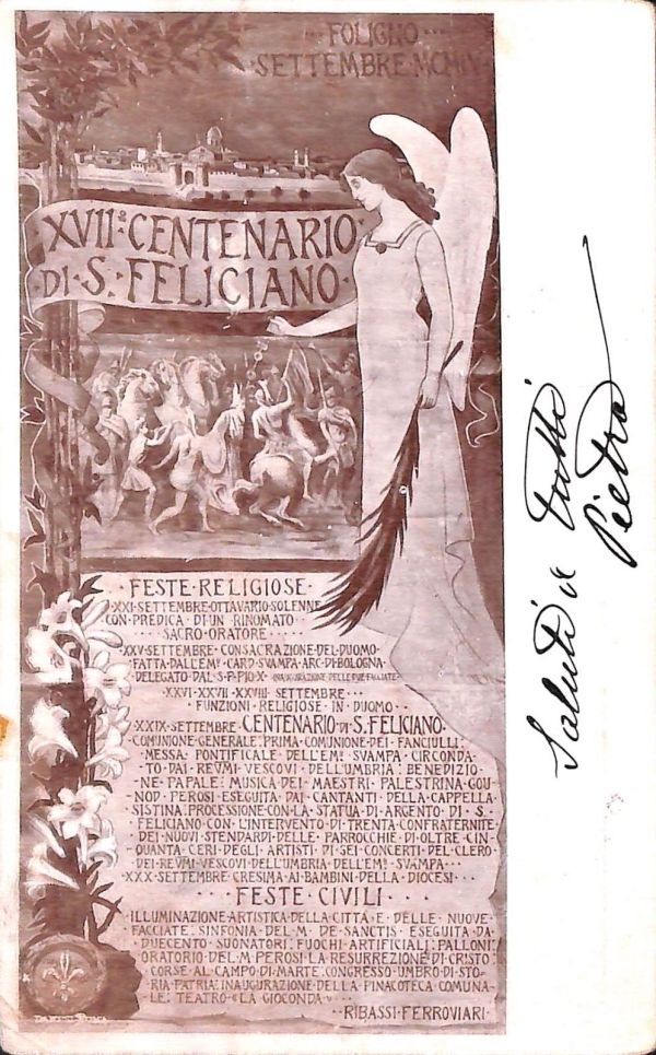 ac3229 - CARTOLINA  D'EPOCA - Perugia Provincia - FOLIGNO  1904