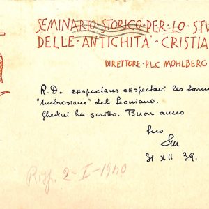 ab3439 -CARTOLINA D'EPOCA -Roma Città - SEMINARIO STORICO LO STUDIO ''ANTICHITA'