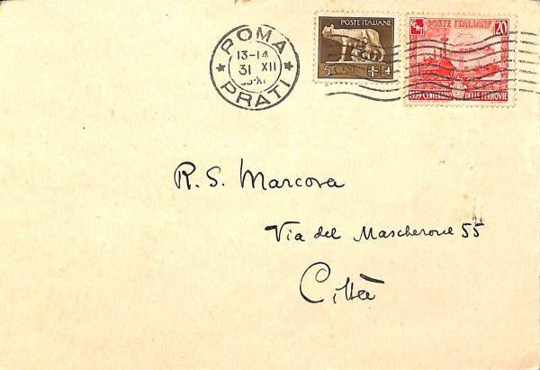 ab3439 -CARTOLINA D'EPOCA -Roma Città - SEMINARIO STORICO LO STUDIO ''ANTICHITA' - immagine 2