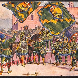 ai5466 - CARTOLINA D'EPOCA -  Le Storiche Contrade di Siena - Comparsa del Bruco