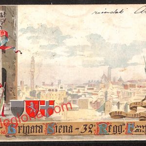 ai5467 - CARTOLINA D'EPOCA - Siena Città - 32° Reggimento Fanteria