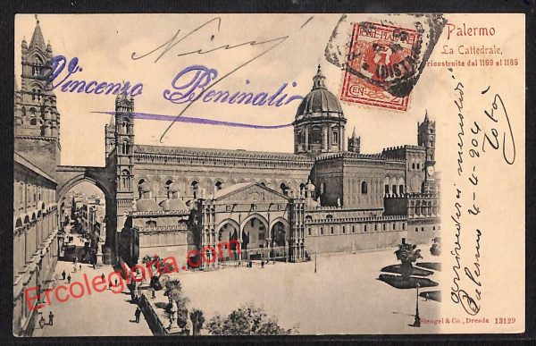 ah4859 - CARTOLINA D'EPOCA - Palermo Città - La Cattedrale