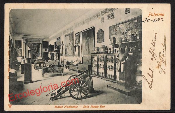 ah4862 - CARTOLINA D'EPOCA - Palermo Città - Museo Nazionale