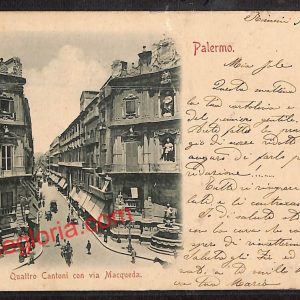 ah4863 - CARTOLINA D'EPOCA - Palermo Città - Quattro Cantoni