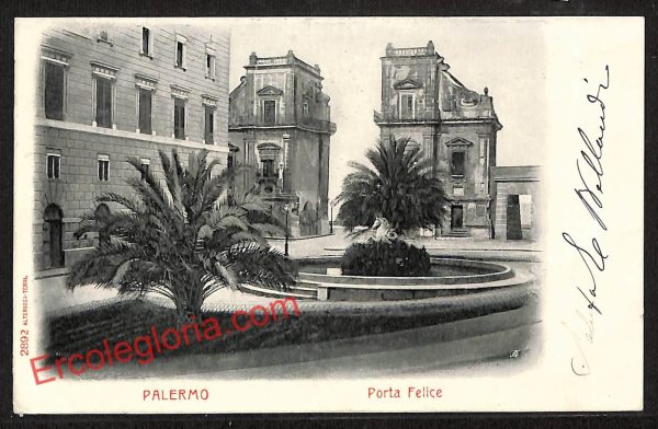 ah4865 - CARTOLINA D'EPOCA - Palermo Città - Porta Felice