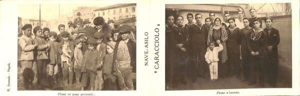 ab8565  - CARTOLINA  D'EPOCA - Napoli  Città - NAVE  ASILO Caracciolo
