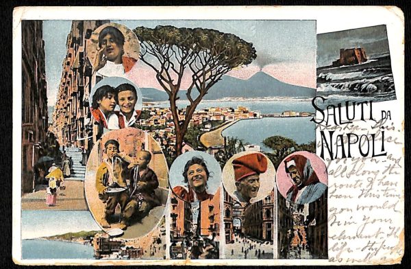 ab8568  - CARTOLINA  D'EPOCA - Napoli  Città  1923