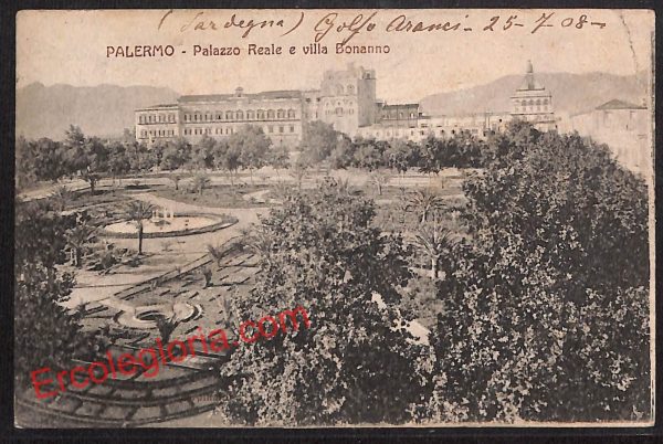 ah4872 - CARTOLINA D'EPOCA - Palermo Città - Palazzo Reale
