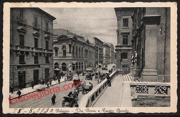 ah4878 - CARTOLINA D'EPOCA - Palermo Città - Teatro Biondo
