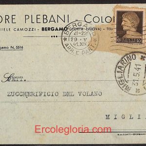 ae1407 - CARTOLINA  D'EPOCA - Bergamo Città - Ettore Plebani