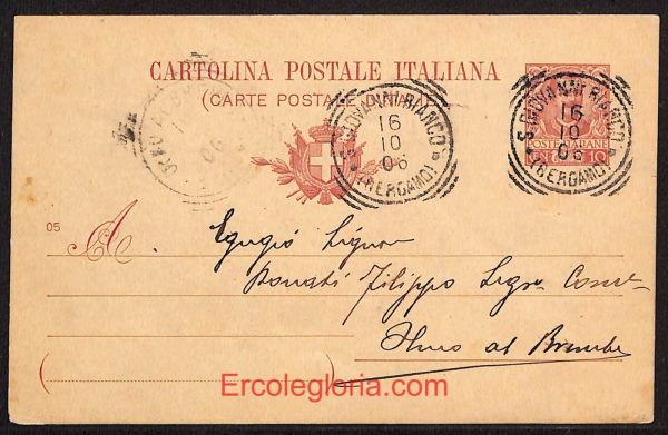 ae1408 - CARTOLINA  D'EPOCA - Bergamo Città